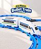 Play Nation 43-Piece Bullet Train Toy for Kids| Multiple Track Layouts| Auto Diverter & X-Cross Track| Battery Operated Train Set| Easy Interlocking Tracks| BIS Certified| Gifting Option for 1+ Years