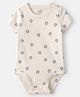 Carter's Cotton Woven Half Sleeves Onesie with Ball Print - Ivory