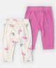 Carter's Woven Full Length Bird Printed Leggings Pack Of 2 ( Colour May Vary )