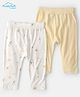 Carter's Viscose Woven Full Length Star Printed Leggings Pack Of 2 ( Colour May Vary )