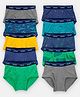 Carter's Cotton Knit Briefs With Whale Print Pack of 10 - Multicolor