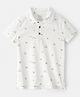 Carter's Half Sleeves Polo T-Shirt - Off  White