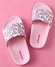 Pine Kids Heart Printed Flip Flop - Pink