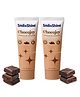 SmiloShine ChocoJoy Gel Toothpaste Chocolate Flavour Pack of 2 Fluoride-Free & SLS-Free, 80 g Each
