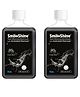 SmiloShine Teeth Whitening Mouthwash with Activated Charcoal Pack of 2 Alcohol-Free Mouthwash with Sodium Fluoride, 200 ml Each, Menthol Flavour