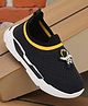 Trump Mesh Detailed Astronaut Applique Detailed Slip On Shoes - Black