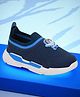 Trump Mesh Detailed Astronaut Applique Detailed Slip On Shoes - Blue