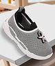 Trump Mesh Detailed Astronaut Applique Detailed Slip On Shoes - Grey