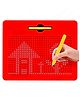 FunBlast Magnetic Drawing Board with Magnetic Balls for Kids  Set of 1 Kit (Random Color)
