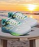 Trump Ombre Warrior Text & Abstract Printed Lace Up Shoes - Green