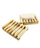 Kind of Earthy Bamboo Wood Soap Dish Pack of 2 - Brown