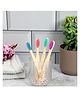 Kind of Earthy Bamboo Toothbrush for Kids Pack of 4 - Multicolor