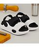 Trump Colour Block Back Strap Sandals - Black