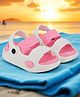 Trump Colour Block Back Strap Sandals - Pink