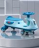 Babyhug Kids Twister Swing Car With LED Lights & Music - Blue| Smooth PU Wheels| Encourages Active Play| Built for Rough Play| Easy to Handle| Sport Gift for 3 to 8 yrs Boys & Girls| Comfortable Seat