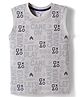 Taeko Single Jersey Knit Sleeveless Printed Tank T-Shirt -Violet