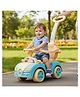 JoyRide Buzz PLUS Rider Car for Kids with Music & Horn Steering, with Back Support ,Handle, Seat Storage - Blue