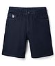 US Polo Assn Denim Above Knee Length Solid Shorts - Blue