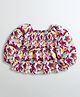 Barbie by Tiny Girl Woven Mattel Featuring Full Puffed Sleeves Barbie Logo &  Stars Printed Top - Wine