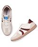 TRASE Colour Blocked Lace Up Shoes - Cream