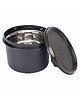 Signoraware Monarch Stainless Steel Storage Container | Airtight & Leakproof | Microwave Safe | Preserves Freshness & Aroma | Best for School, Office, Travelling & Outdoor Activities (500ml | Black)