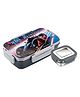 SignoraWare Nugget Stainless Steel Printed Lunch Box with Clip Lock Lid | Airtight & Leakproof | Maintain Crispness | Ideal for Kids | Great for Picnic & Outdoor Activities (700ml + 130ml | Black)