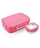 SignoraWare Chipmunk Stainless Steel Printed Lunch Box | Airtight & Leakproof | Maintain Freshness & Crispness | Ideal for School Kids | Great for Picnic & Outdoor Activities (850ml + 160ml | Pink)
