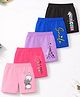 Trampoline Cotton Blend Knit Pack Of 5 Unicorn Cats & Typography Printed Shorts - Multi Colour