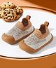 ONYC Mesh Detailed Slip On Shoes - Brown