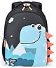Gear 15 Inches Water Resistant School Bag/Casual Backpack/Daypack/Travel Backpack for Boys/Girls (BLACK-ORANGE) - 15 inches