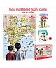 UnikPlay Geografika India Map Game with Flash Cards | Geography Game for Kids 5+ Years | Educational Toy | Birthday & Return Gift | Learn Capitals & Languages Spoken |ScreenFree Learning Activity