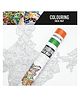UnikPlay Colouring IndiaMap Geography Poster with 12 Sketch pens | Fun Educational Activity | Art & Craft Kit | Gift for Kids & Adults | Home Decor Creative Wall Art | DIY Craft Kit