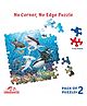UnikPlay Go Crazy Jigsaw Puzzle Underwater Theme Unique Shaped Pieces Educational Toy | Birthday & Return Gift Pack of 2 - 100 Pieces