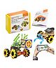 Quarky Mecanum Wheel DIY Robotics Kit for Kids Age 7+ with Assembly Guide and Activity Booklet | 10+ DIY Coding, AI, and Robotics Activity | With Quarky Board