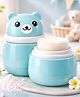AEREX Baby Bear Powder Puff Container with Ultra-Soft Sponge BPA-Free Leakproof Case Cute with Secure Closure | Travel-Friendly Powder Dispenser for Kids