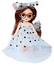 FunBlast Realistic Cute Doll with Long Hair, Beautiful Dress and Glasses for Kids Pack of 1 Doll (White)