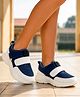 Pine Kids Velcro Closure Sneaker & Sports Shoes with Buckle - Blue