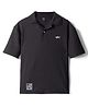 Spark Knit T-Shirt Half Sleeves Polo Black 6-7 Years