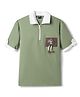Spark Cotton Knit T-Shirts Half Sleeves with Collar White 13-14 Years