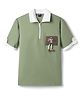 Spark Cotton Knit T-Shirts Half Sleeves with Collar White 15-16 Years