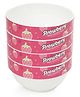 Strawberry Print Baby Bowl Pink - Pack of 4