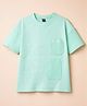 Spark Cotton Knit T-Shirt Half Sleeves Round Neck Mint 13-14 Years