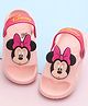 Yellow Bee Disney Mickey & Friends Featuring Minnie Mouse Applique Detailed Slingback Sandals - Pink