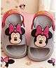 Yellow Bee Disney Mickey & Friends Featuring Minnie Mouse Applique Detailed Slingback Sandals - Grey