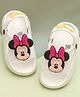 Yellow Bee Disney Mickey & Friends Featuring Minnie Mouse Applique Detailed Slingback Sandals - White