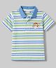 Babyhug Cotton Knit Polo T-Shirt with Graphics Multi Color 6-9 Months