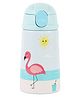 Nuluv Flamingo Steel Straw Sipper 300 ml - Blue