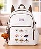 Little Surprise Box 18.11 Inches Doggy Print Backpack with Detachable Plush Dog Keychain for Kids - Multicolor