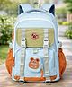 Little Surprise Box 18 Inch ColorBlock School Backpack with Character Pouch for Kids - Teal