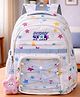 Little Surprise Box  18.1 Inches Star Print School Backpack for Kids - White